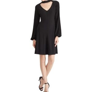 American Living Choker Fit & Flare Black Dress